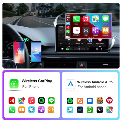 EKIY Mini Portable Auto Electronics Dongle Wireless Carplay Android Auto Universal Car Accessories Wireless Carplay Adapter